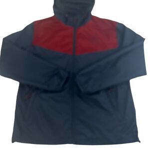 Arsenal EPL Soccer England Windbreaker Jacket Mens Red & Navy Polyester M‎